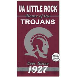 Jardine - Arkansas Little Rock Trojans 11'' x 20'' Indoor/Outdoor Home Of The Sign - Maroon