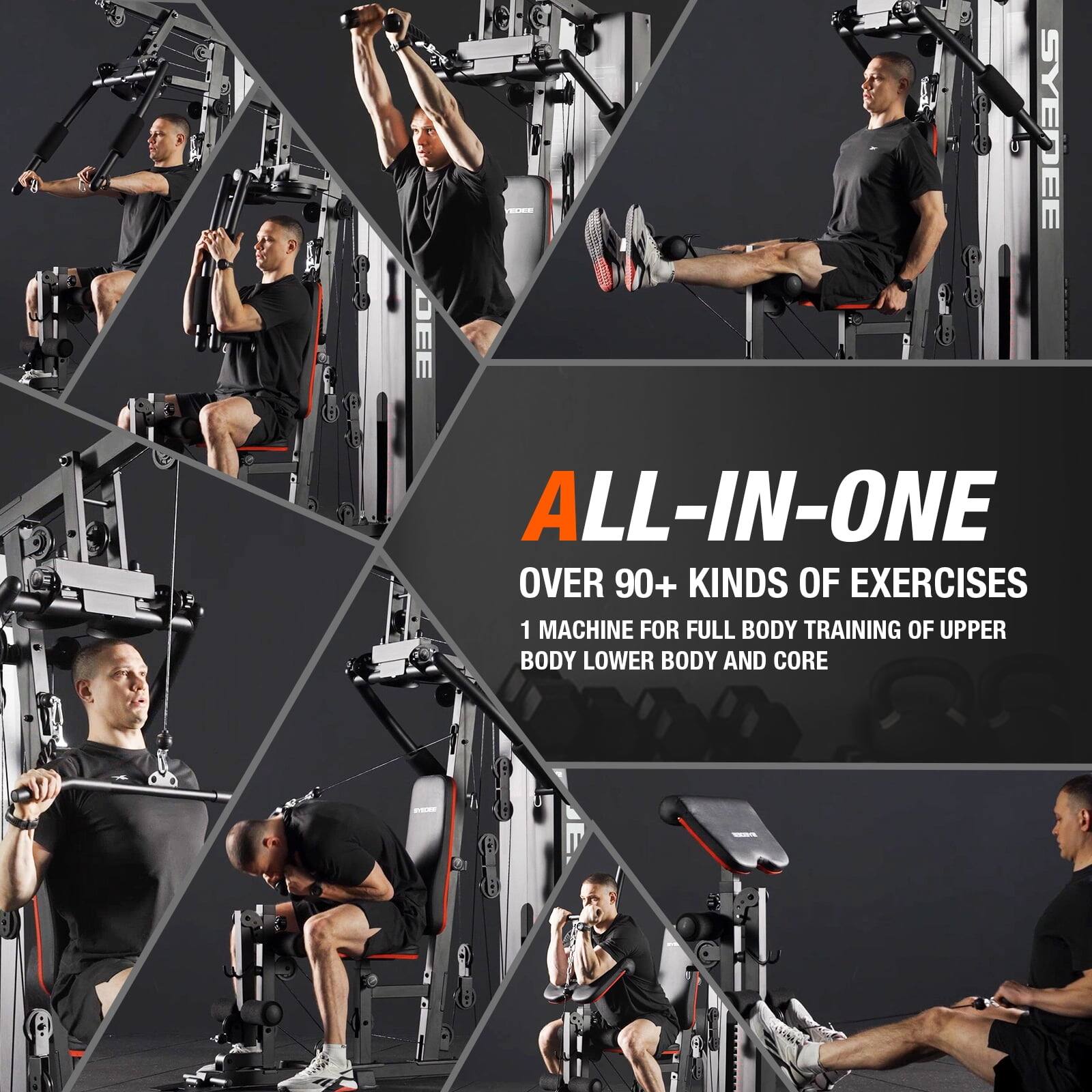DEE SYDEE ALL-IN-ONE OVER 90+ KINDS OF EXERCISES 1 MACHINE FOR FULL BODY TRAINING OF UPPER BODY LOWER BODY AND CORE