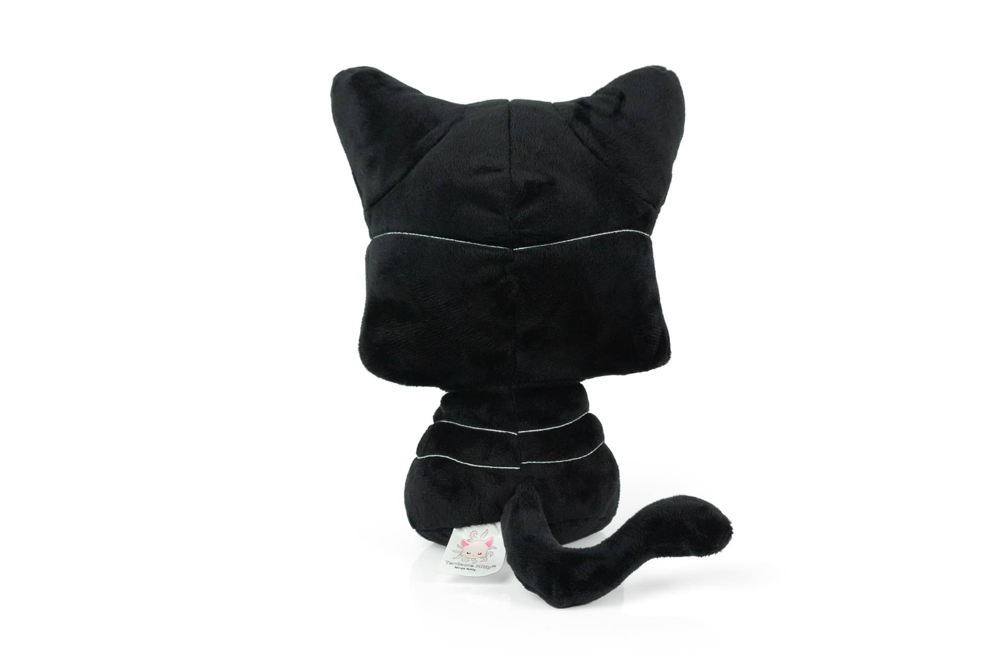 Alt View 2. Tentacle Kitty - Tentacle Kitty 2nd Edition Ninja Kitty Plush Collectible | Measures 8 Inches Tall - Black.