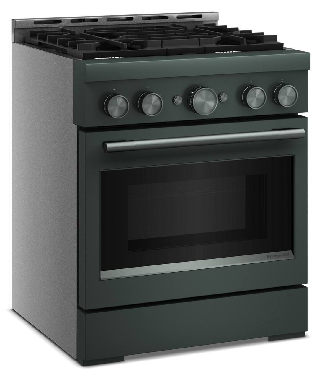 Angle. KitchenAid - 4.1 Cu. Ft. Slide-In Commercial Gas True Convection Range with Self-Cleaning and No Preheat Air Fry Mode - Juniper.