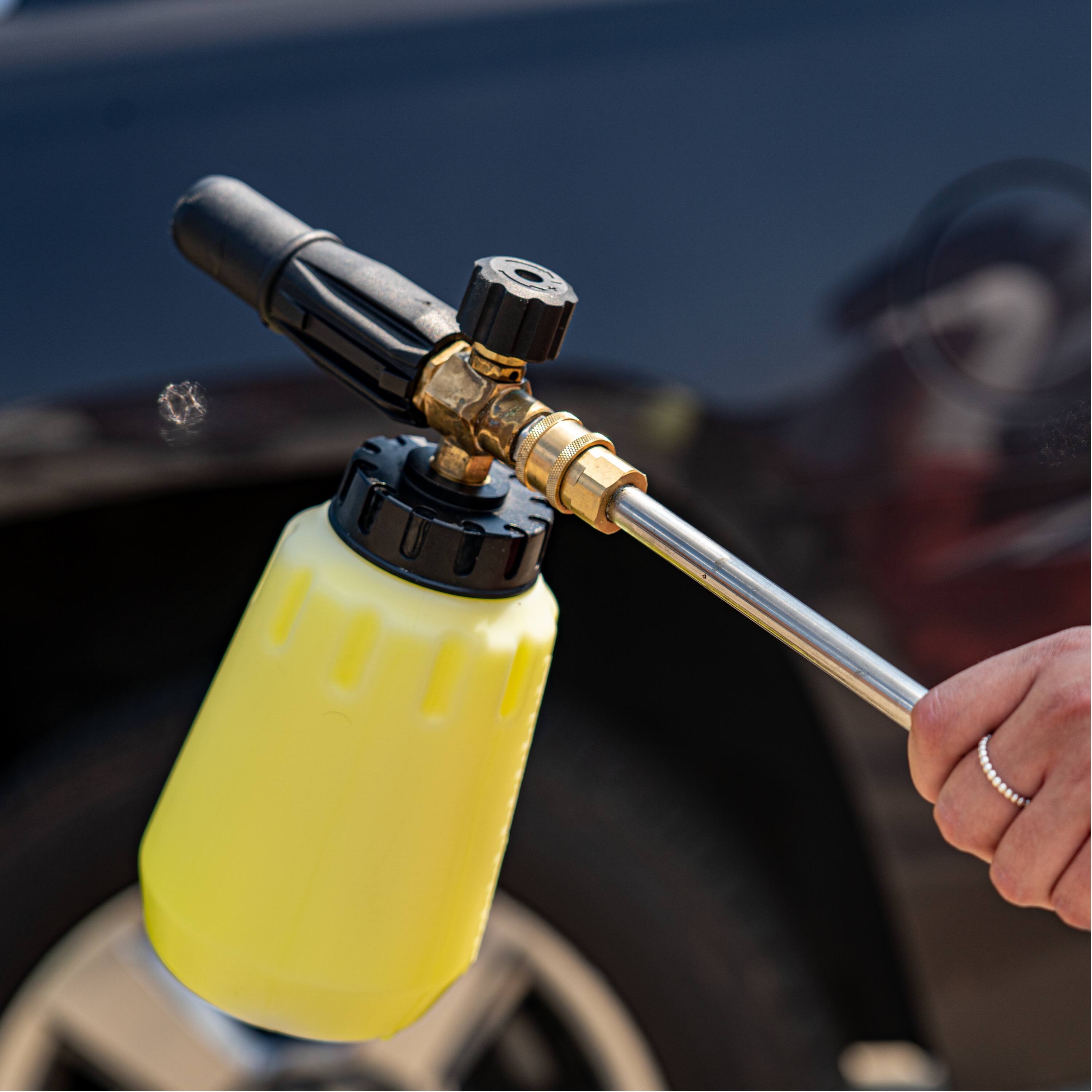 Alt View 22. Greenworks - Pressure Washer Foam Cannon Attachment - Grey.