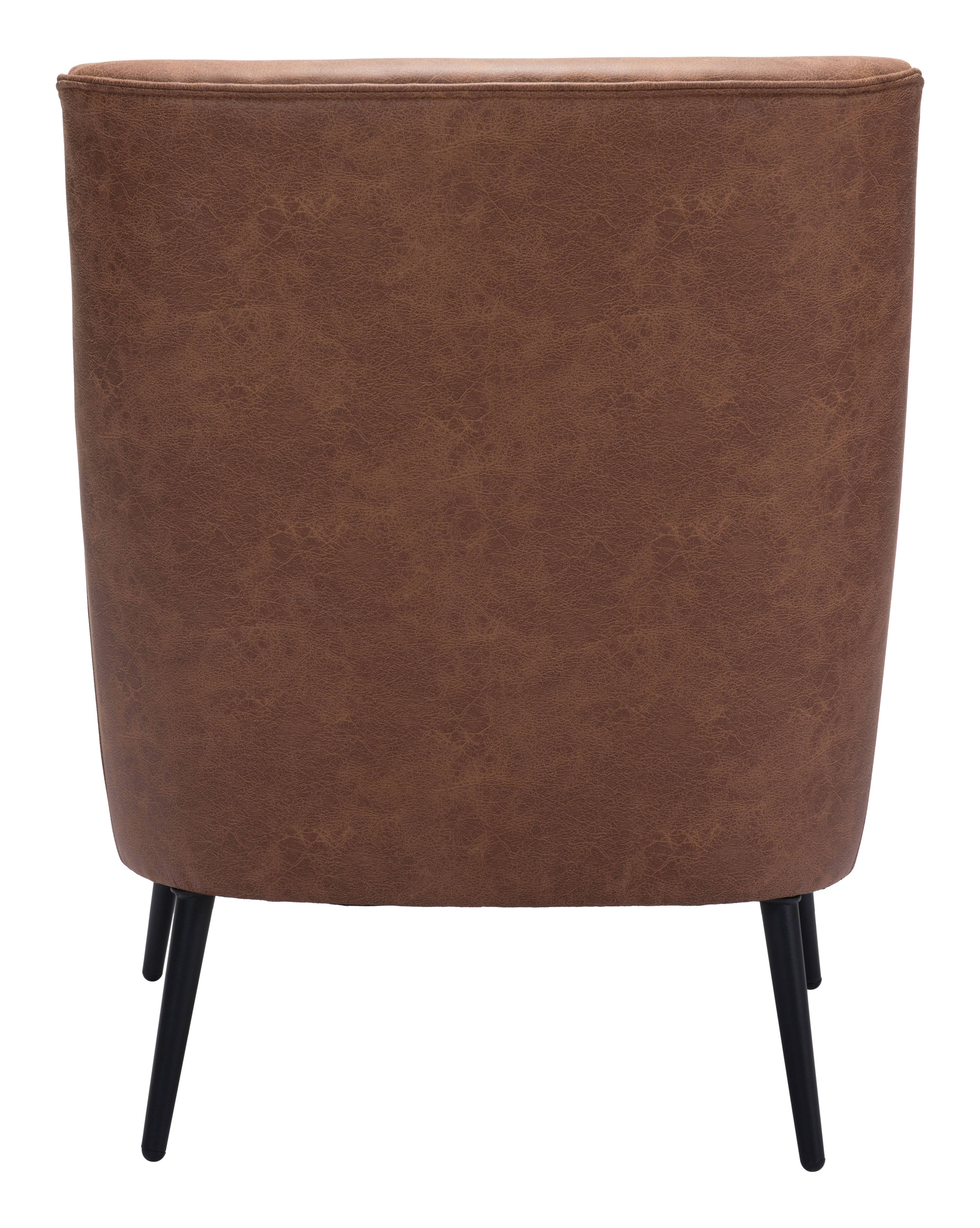 Alt View 2. Hivvago - Ontario Accent Chair Vintage Brown - Vintage Brown.