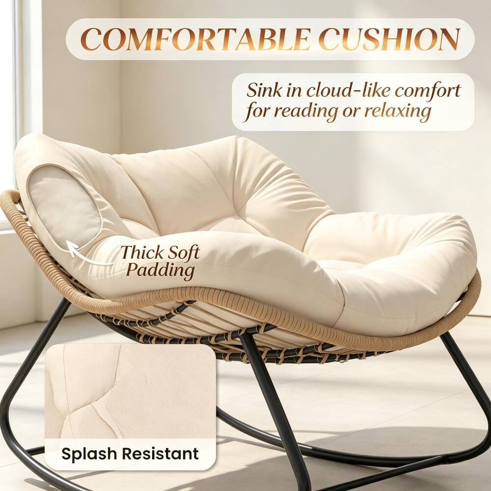 COMFORTABLE CUSHION

Sink in cloud-like comfort for reading or relaxing

Thick Soft Padding

Splash Resistant
