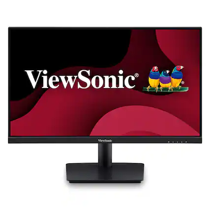 Front. ViewSonic - VA2409M 24" IPS LCD FHD Monitor (HDMI, VGA) - Black.
