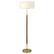 Front. Camden&Wells - Simone Floor Lamp - Rustic Oak/Brass.