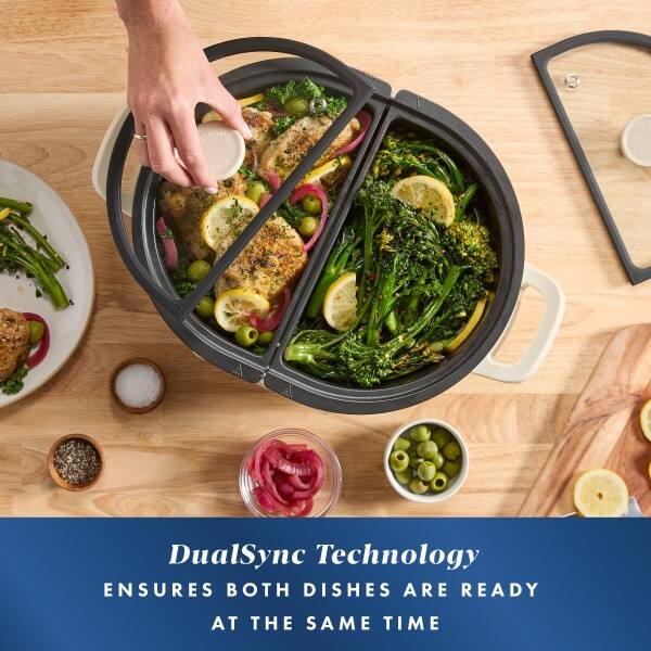 DualSync Technology ensures both dishes are ready at the same time