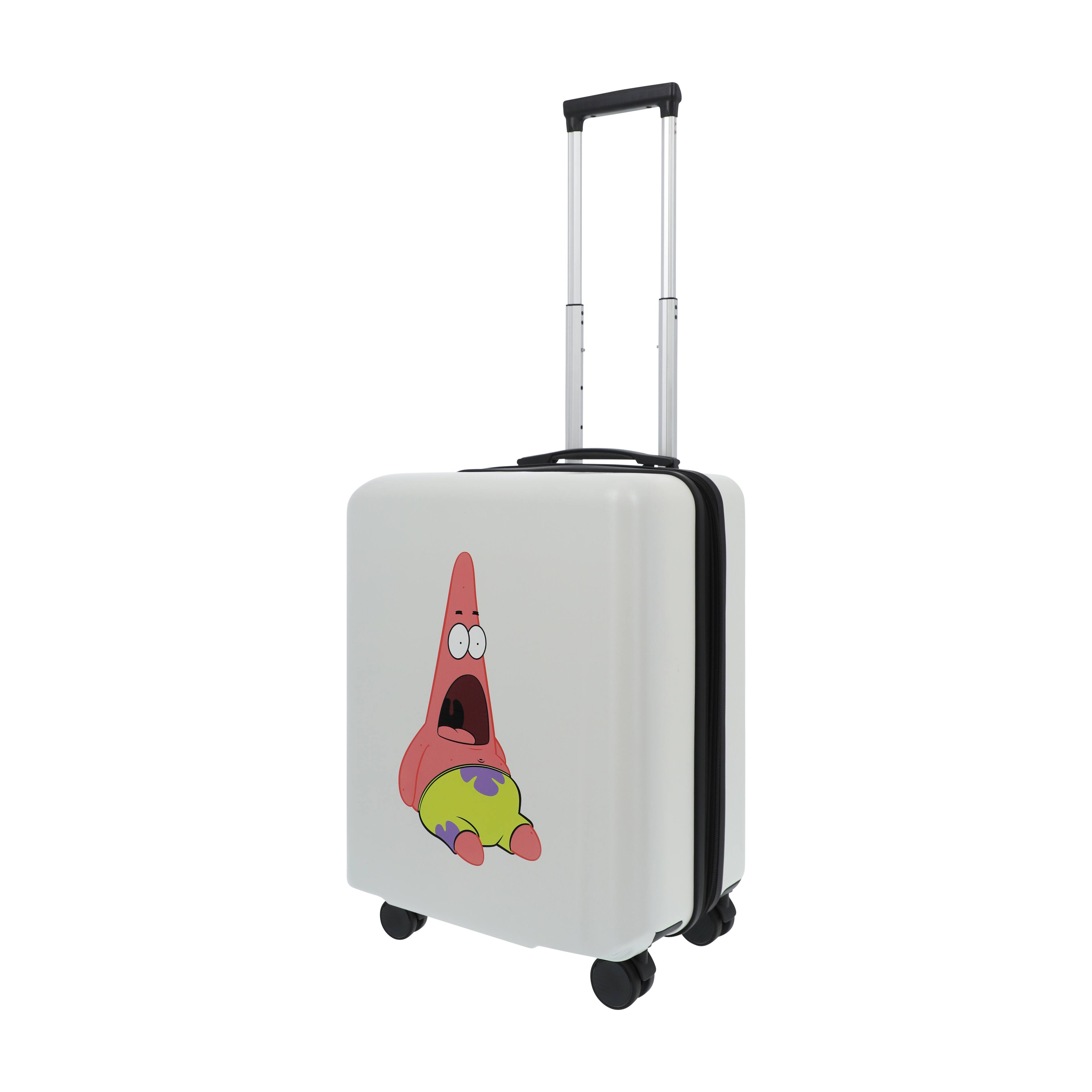 Angle. Ful - NICKELODEON SPONGEBOB-PATRICK 22.5" CARRY-ON LUGGAGE - WHITE.