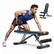 Alt View 1. MERACH - MERACH Adjustable Weight Dumbbell Bench with Leg Extension, 990LBS Capacity Foldable Workout Bench for Home Gym - Black.
