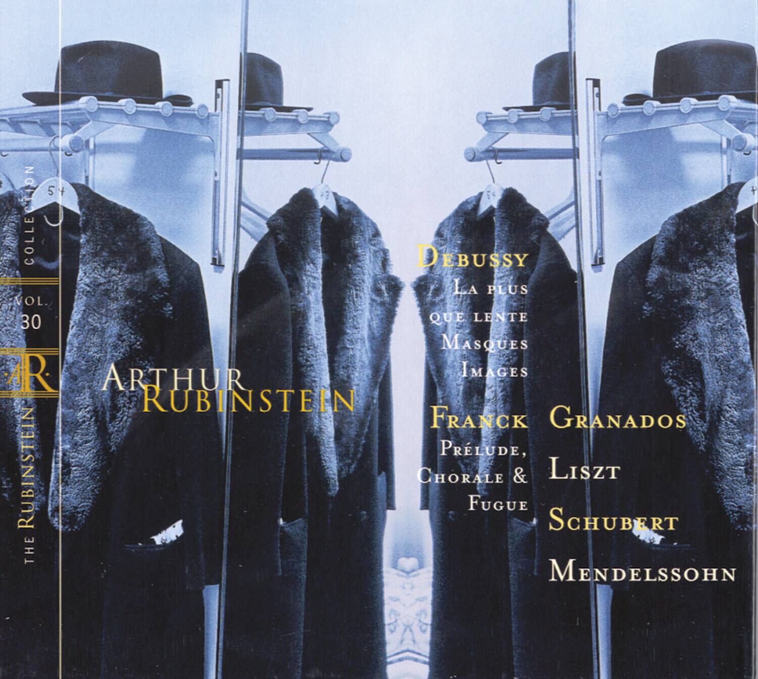 **Collection 5 + Vol. 30**

**Arthur Rubinstein**

- Debussy: La Plus Que Lente, Masques, Images
- Franck: Prélude, Chorale & Fugue
- Granados
- Liszt: Chorale & Fugue
- Schubert
- Mendelssohn