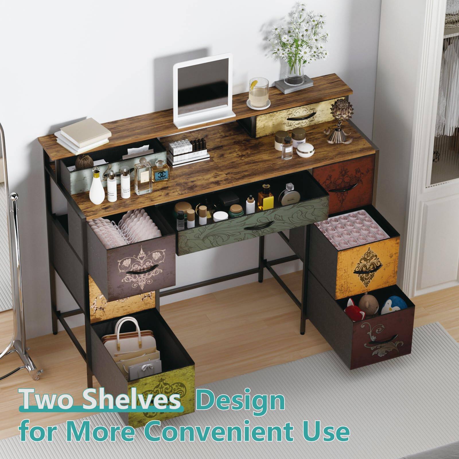 Two Shelves Design for More Convenient Use