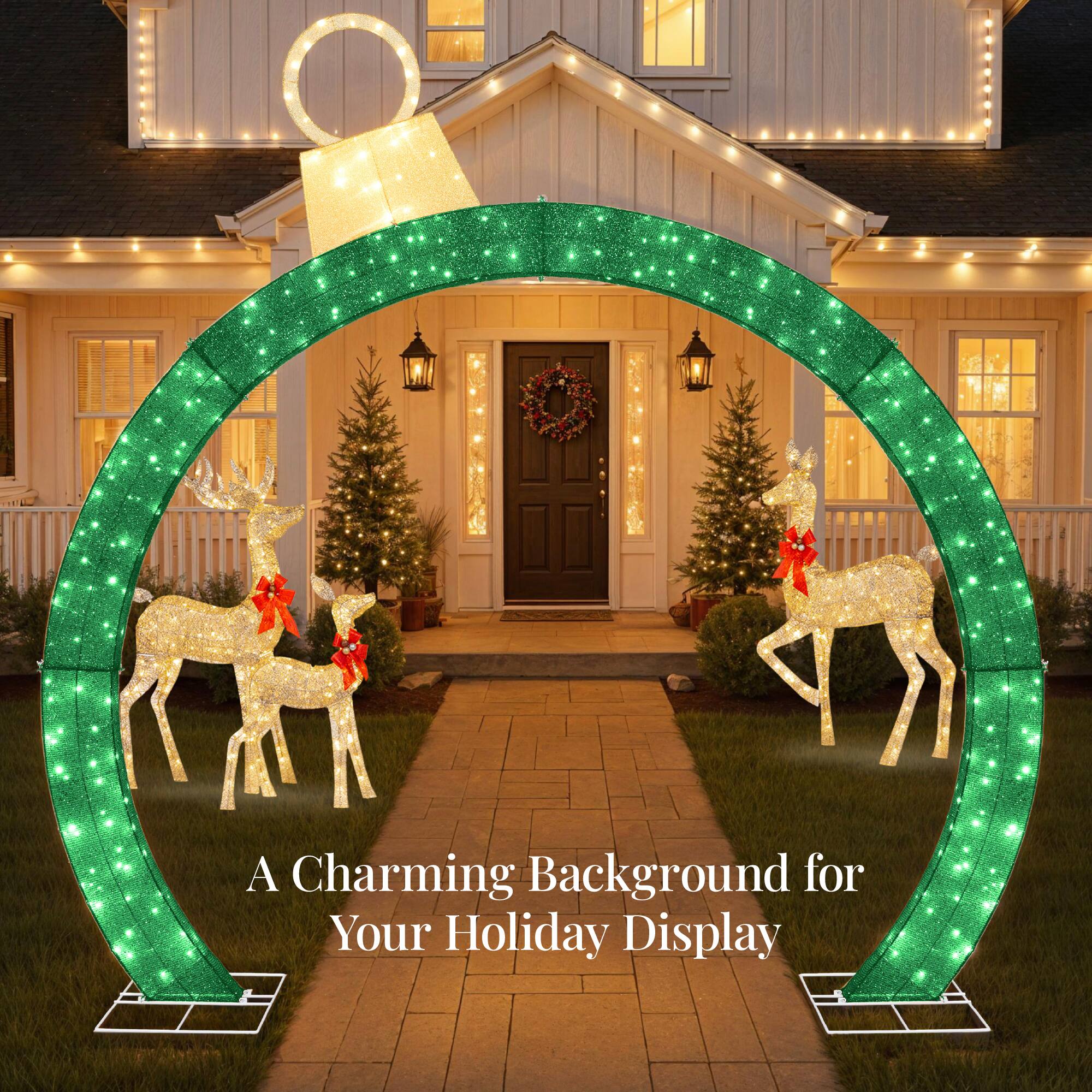 A Charming Background for Your Holiday Display