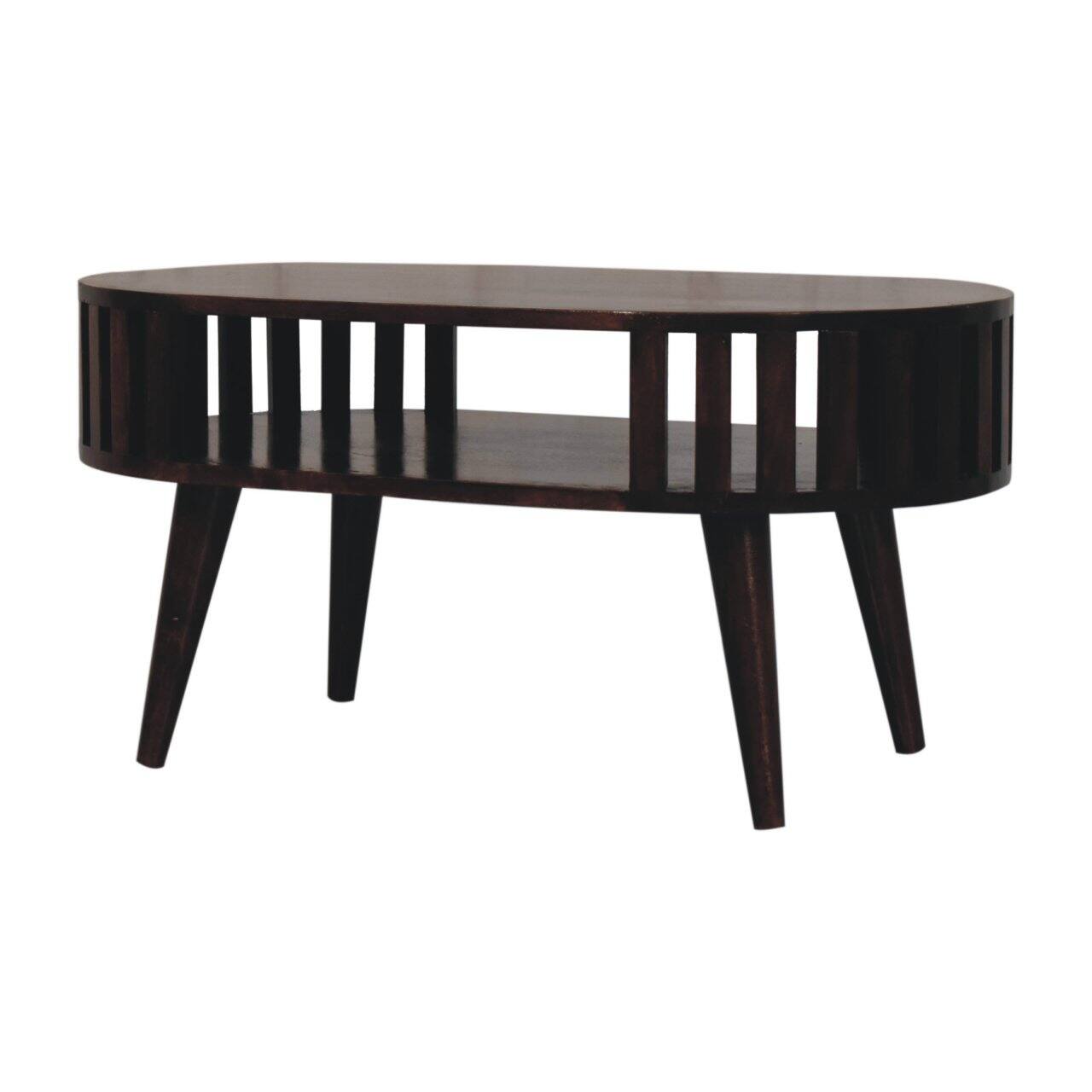 Left. Artisan Furniture - Artisan Furniture Solid Wood Ariella California Walnut Coffee Table - Brown.
