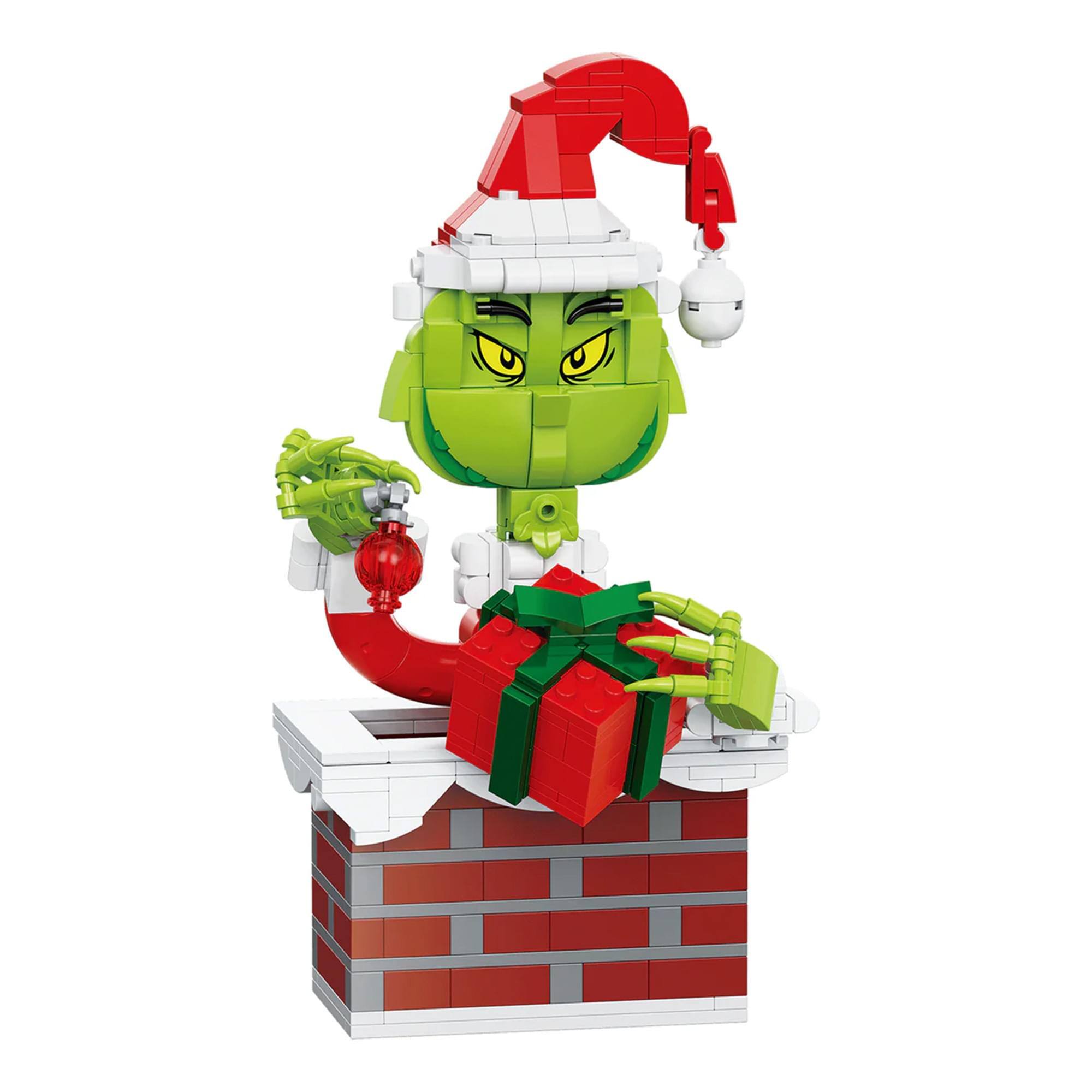 Alt View 10. Brickcraft - The Grinch Up The Chimney 523-Piece Brickcraft Building Set - Green.