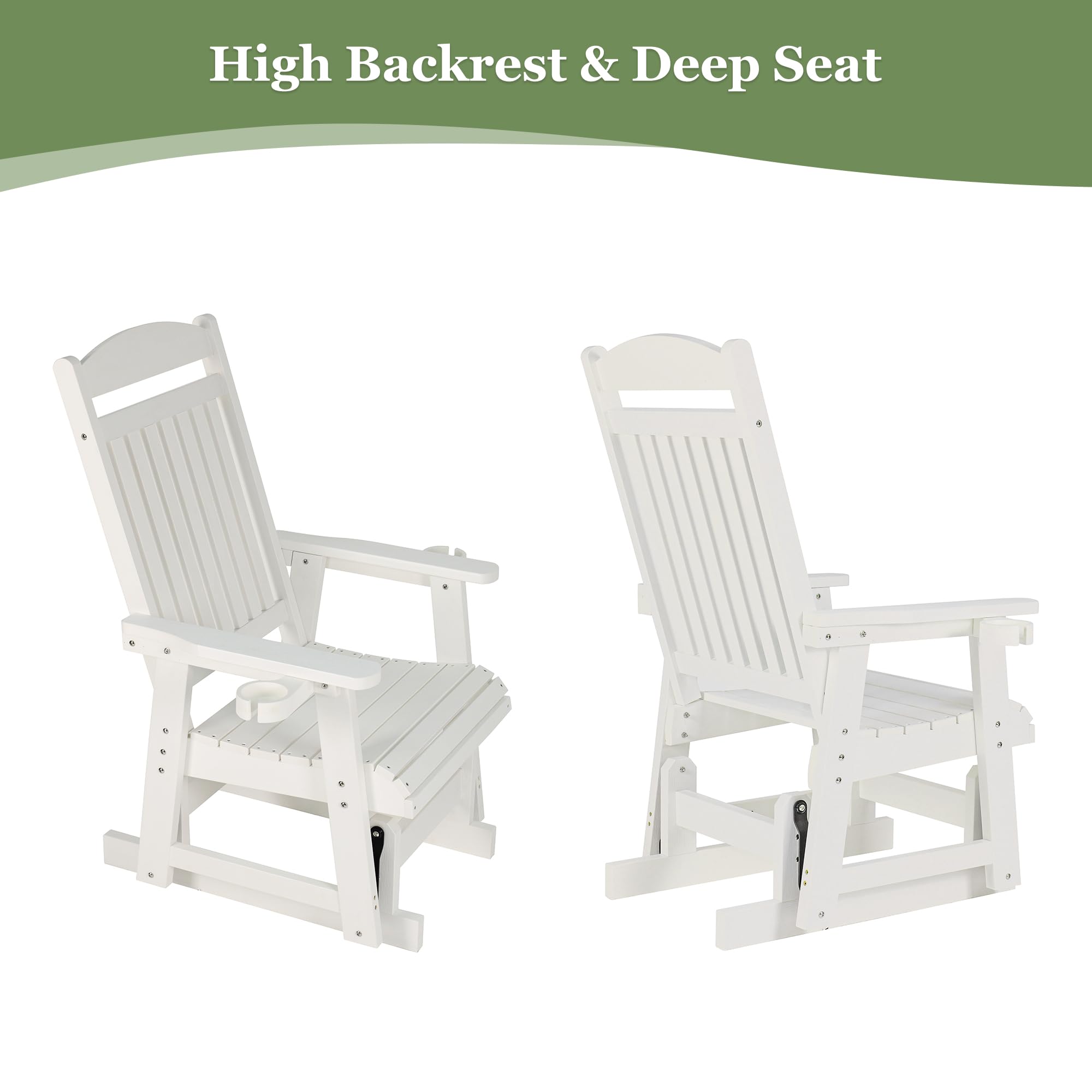 High Backrest & Deep Seat