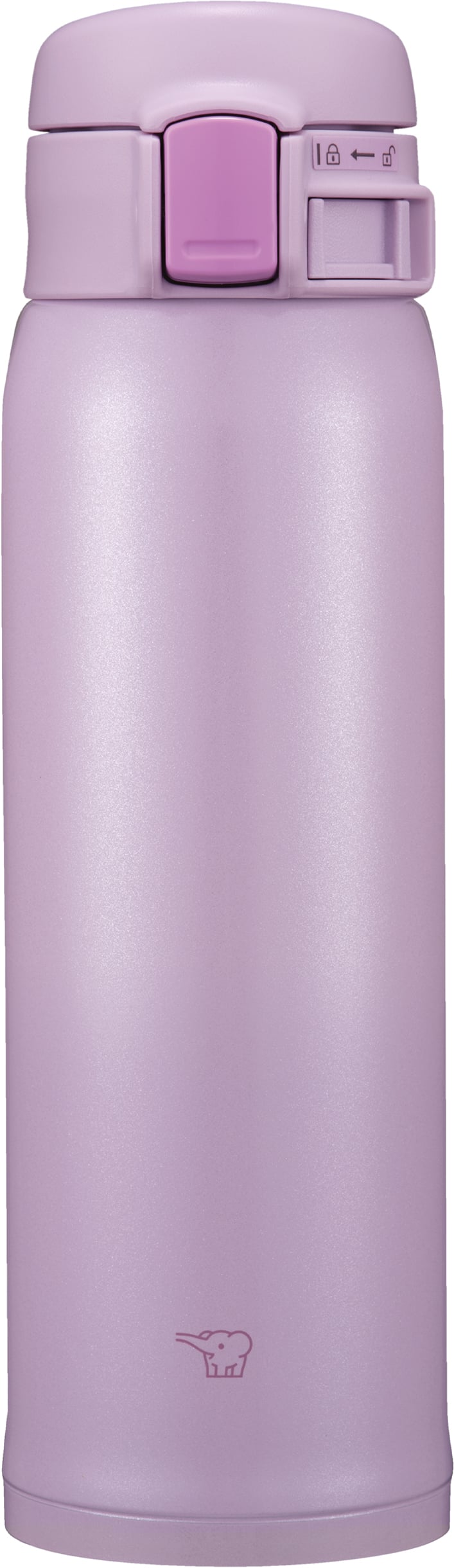 Left. Zojirushi - Stainless Mug 16oz. - Purple.