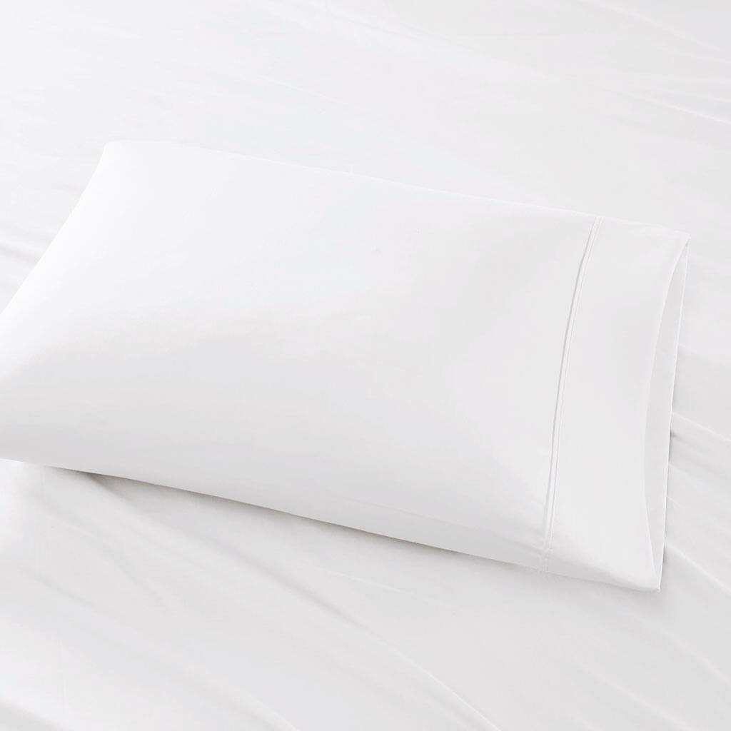 Alt View 2. Gracie Mills - Gracie Mills Elodie 800 Thread Count Sateen Sheet Set - White.