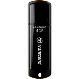 Transcend - JETFLASH 350/370 - USB FLASH DRIVE - 4GB - USB TYPE-A; USB 2.0 - SPORTING A CLAS - Black