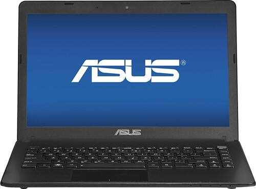 Front Standard. Asus - 14" Refurbished Laptop - 4GB Memory - 320GB Hard Drive - Deep Blue.