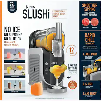 Ninja Refurbished Excellent 72oz. Frozen Drink & Slushie Machine FS300 Artic Blue|Gray