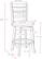 Alt View Zoom 17. CorLiving - Woodgrove Three Bar Design 39" Wood Barstool - Espresso/White.