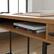 Alt View 11. Sauder - Iron City L Desk Checked Oak - SGS Mixed Mat Checked Oak.