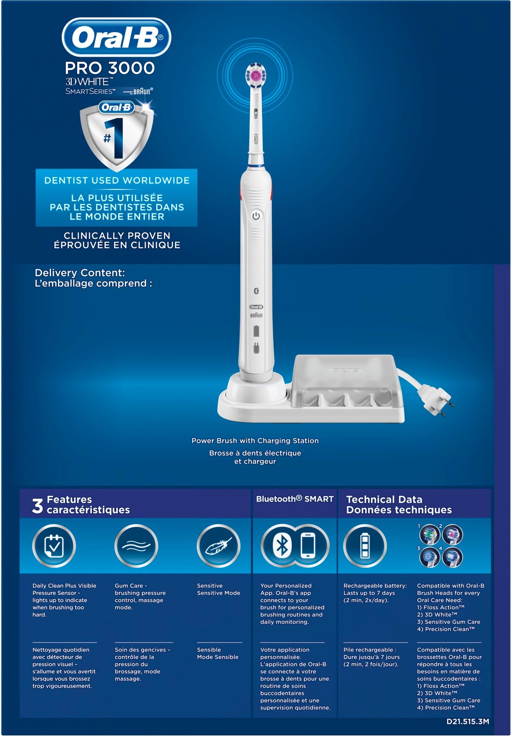 Oral-B Smart 3000 Electric Toothbrush with Bluetooth