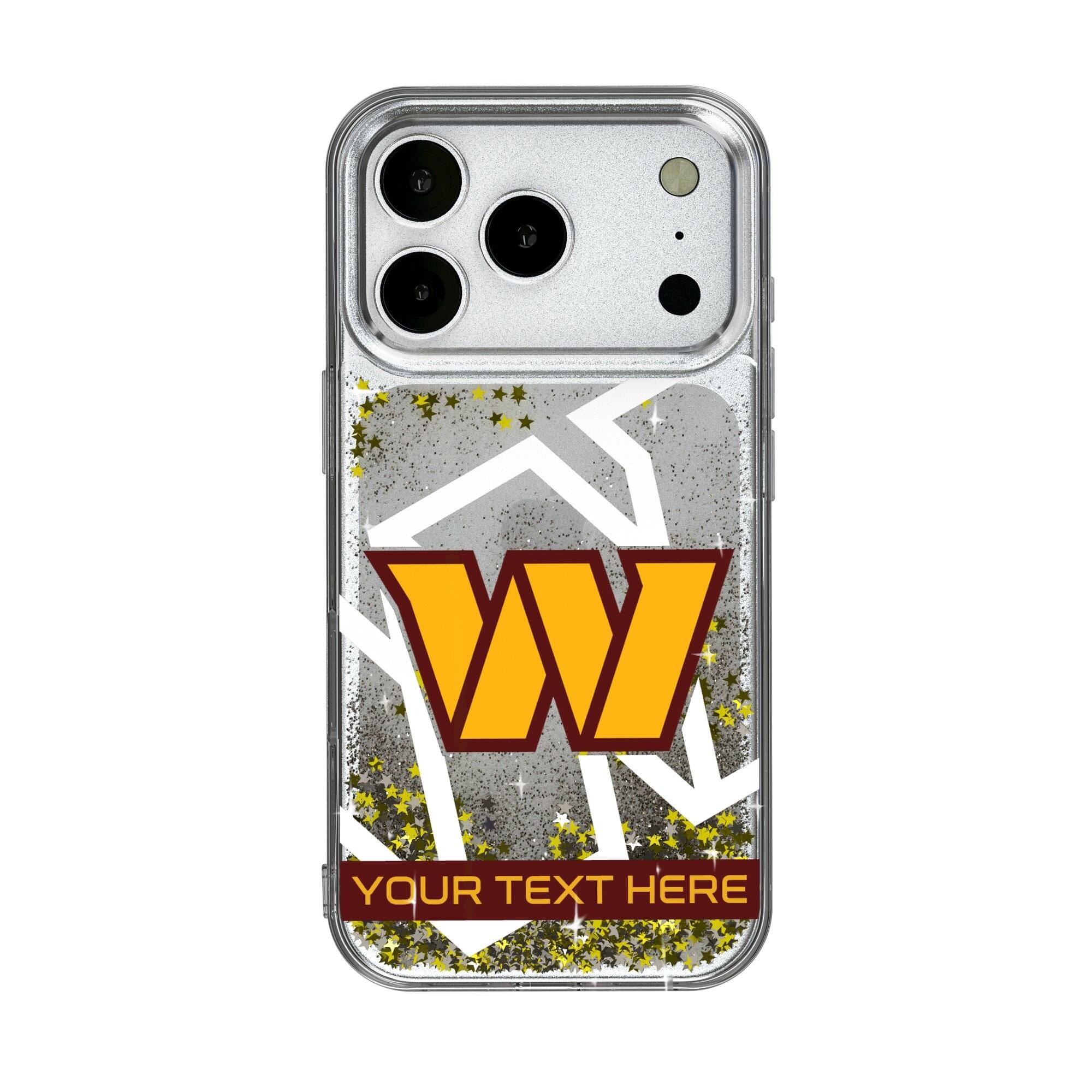 Keyscaper - NFL - Washington Commanders Personalized Tilt Design iPhone Glitter Phone Case - 16 Pro - Multicolor price history on PriceWatchPro