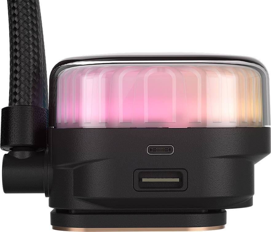 Alt View 12. CORSAIR - iCUE LINK TITAN II 360 RX RGB Liquid CPU Cooler - Black.