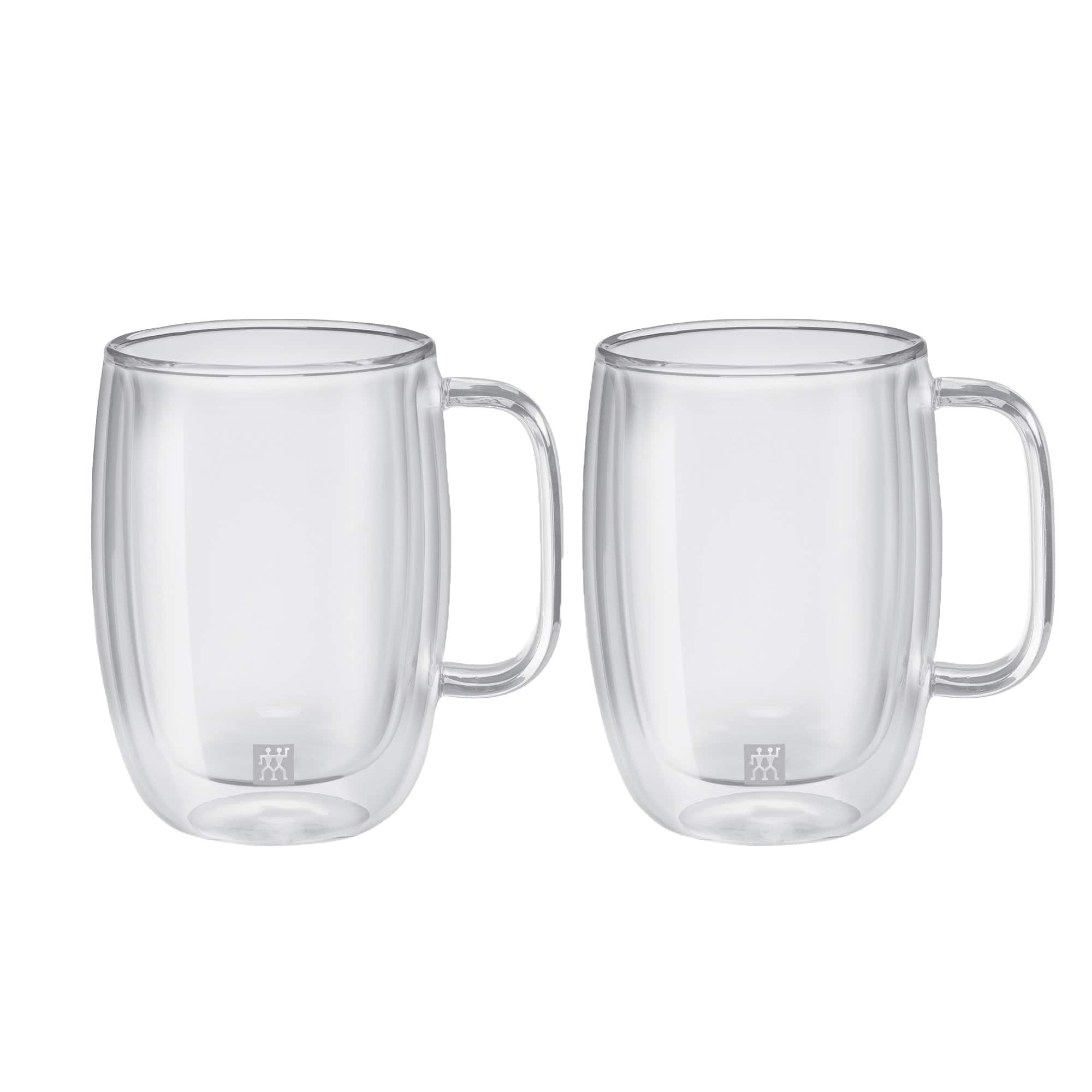 ZWILLING - Sorrento Plus 2-pc Double-Wall Glass Latte Mug Set - Clear