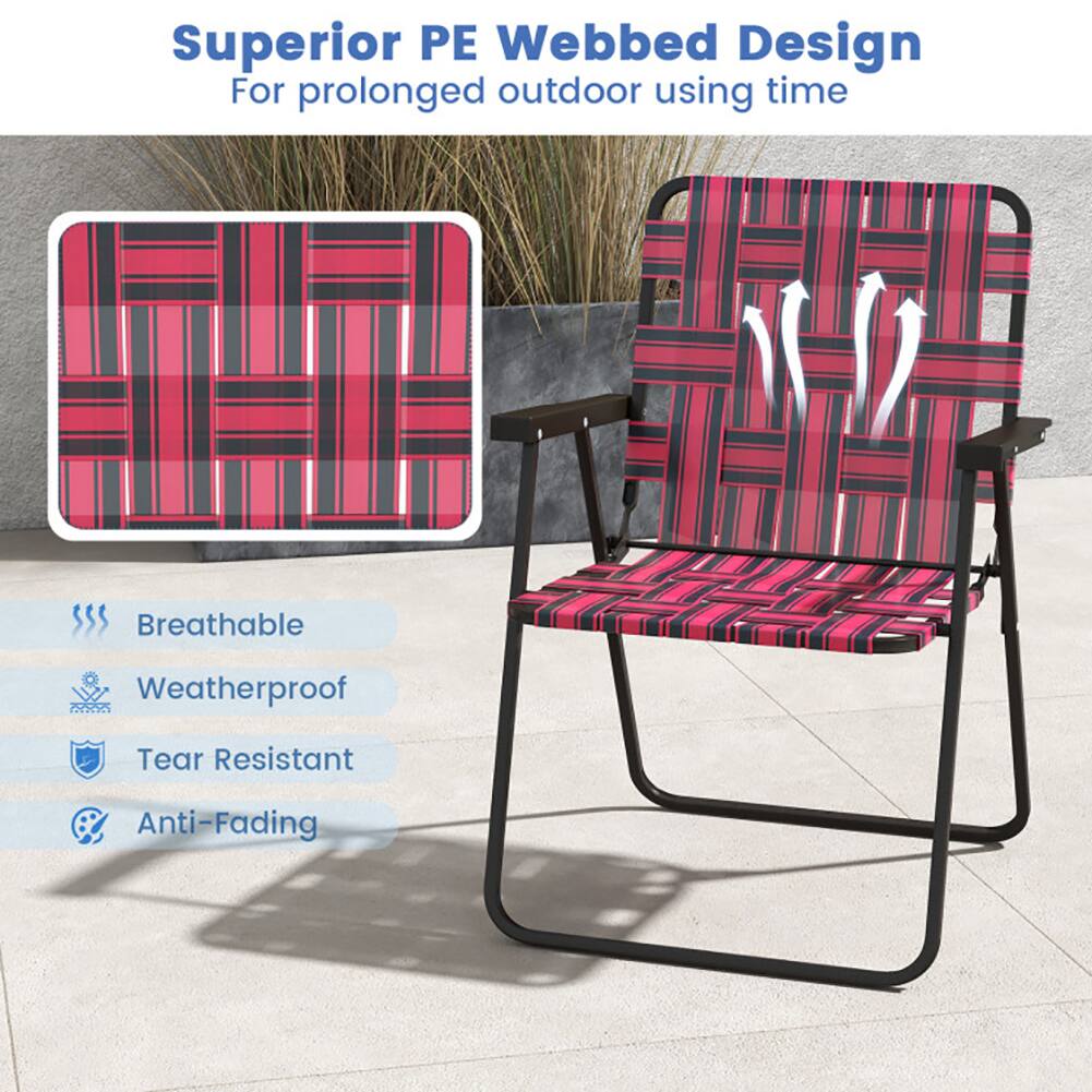 Superior PE Webbed Design  
For prolonged outdoor using time  

Breathable  
Weatherproof  
Tear Resistant  
Anti-Fading