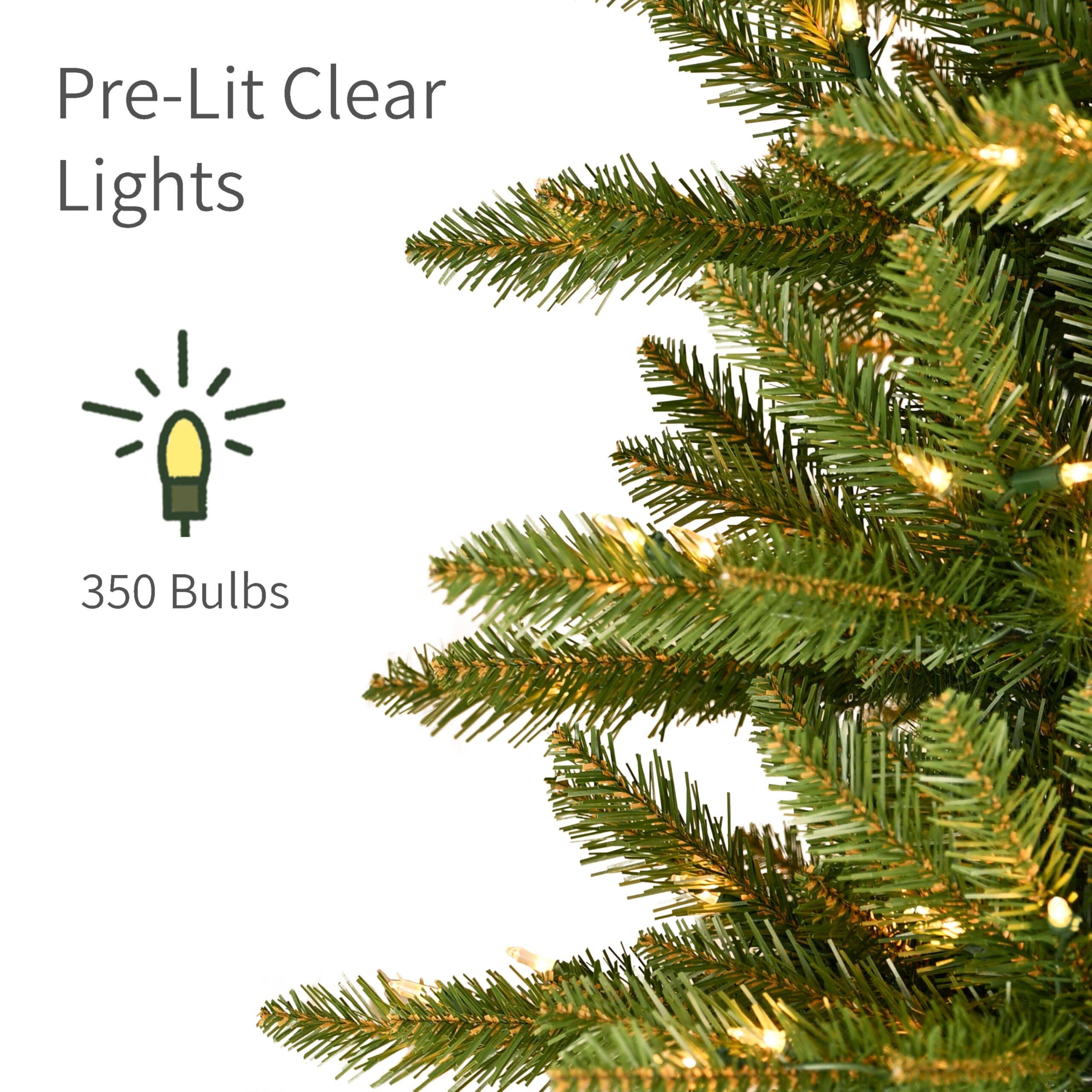Pre-Lit Clear Lights  
350 Bulbs