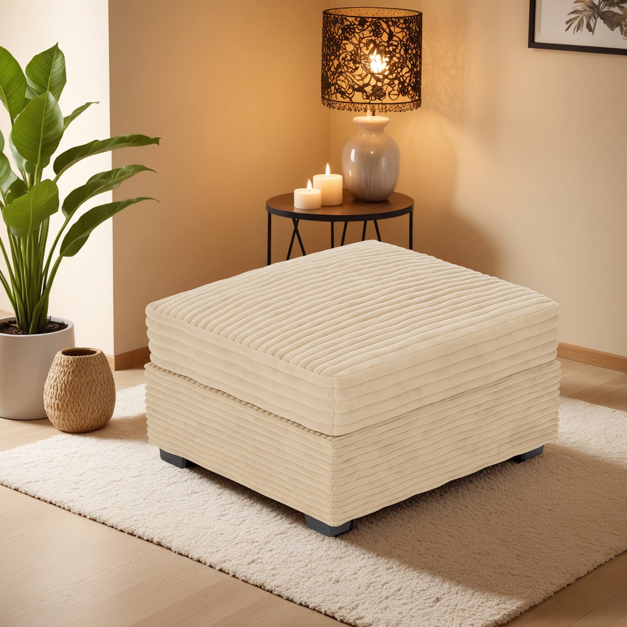 C Ottoman(Beige)