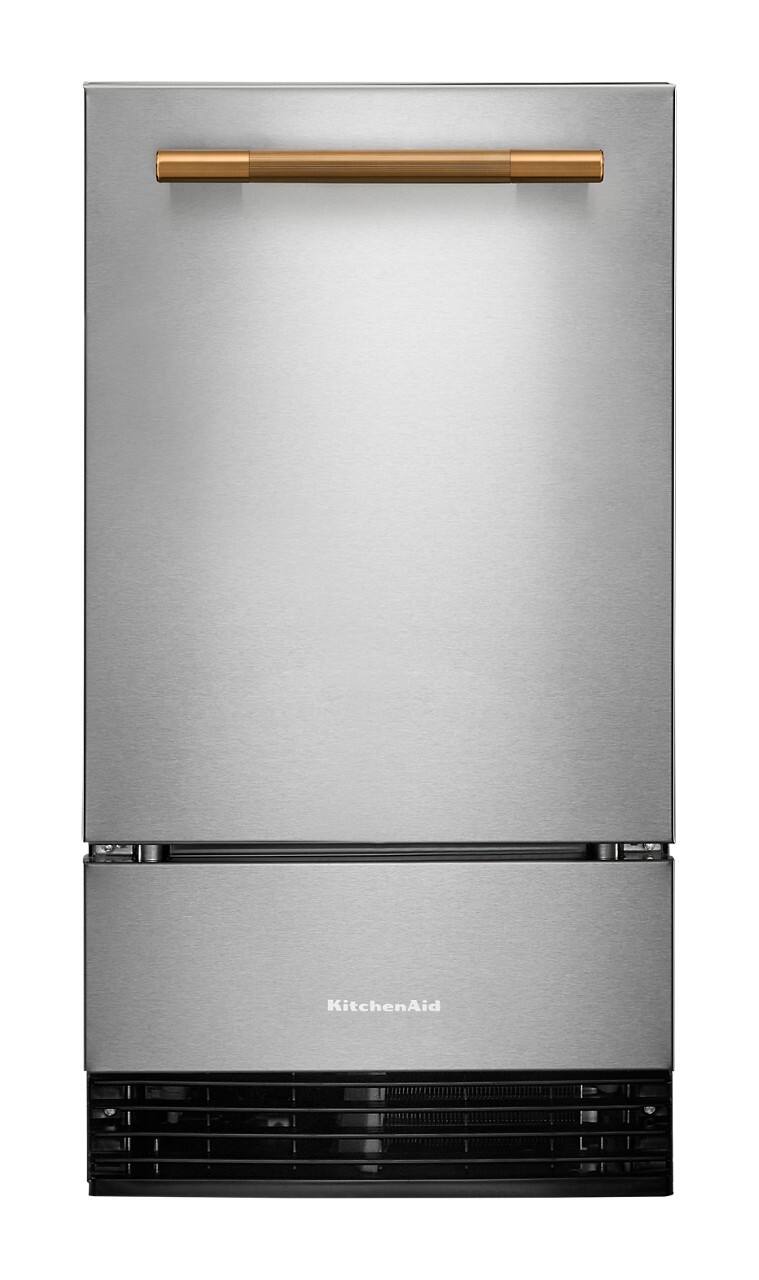 Alt View 12. KitchenAid - 18 inch 35-Lb. Ice Maker - PrintShield Stainless Finish.