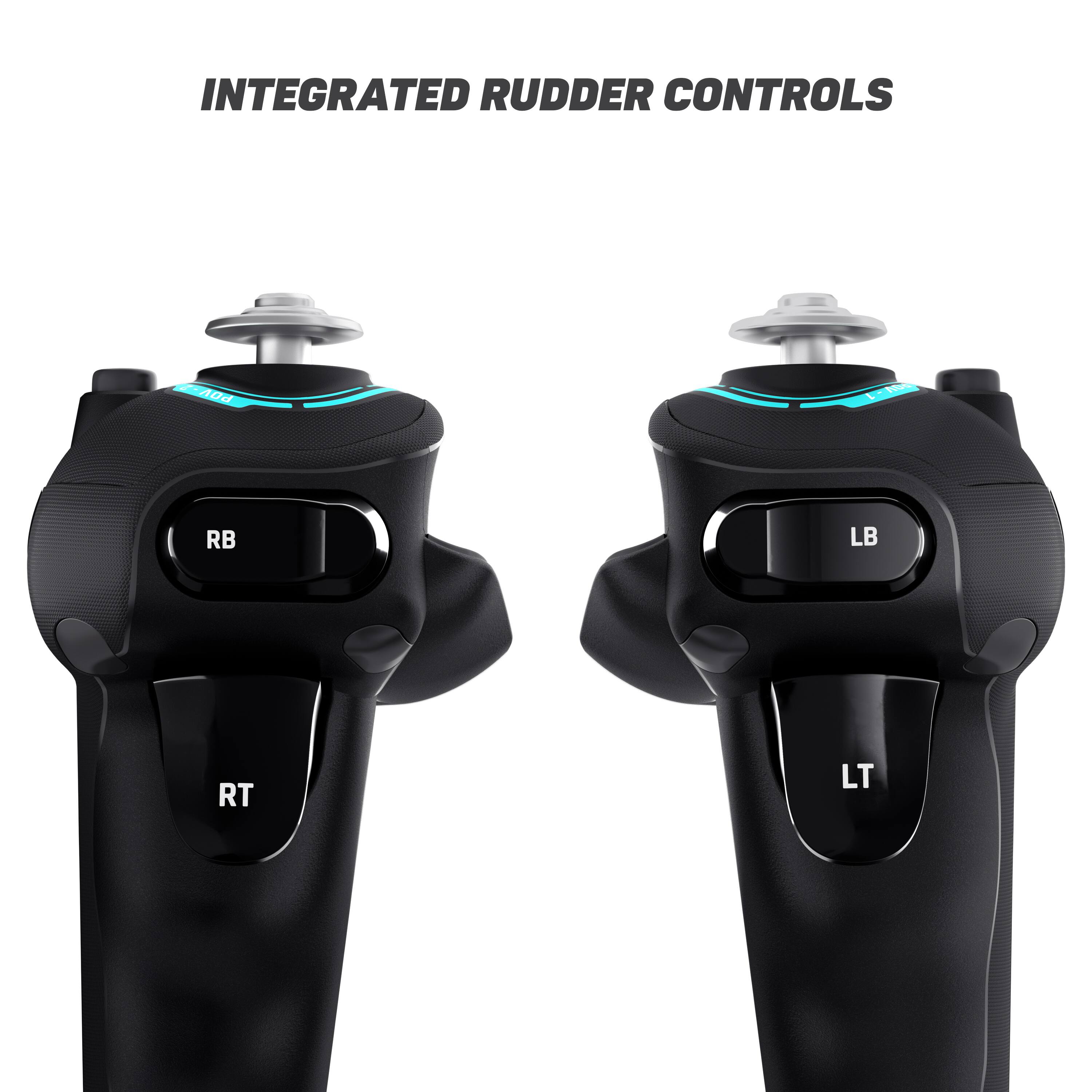 Integrated Rudder Controls: LA, RB, LB, RT, LT