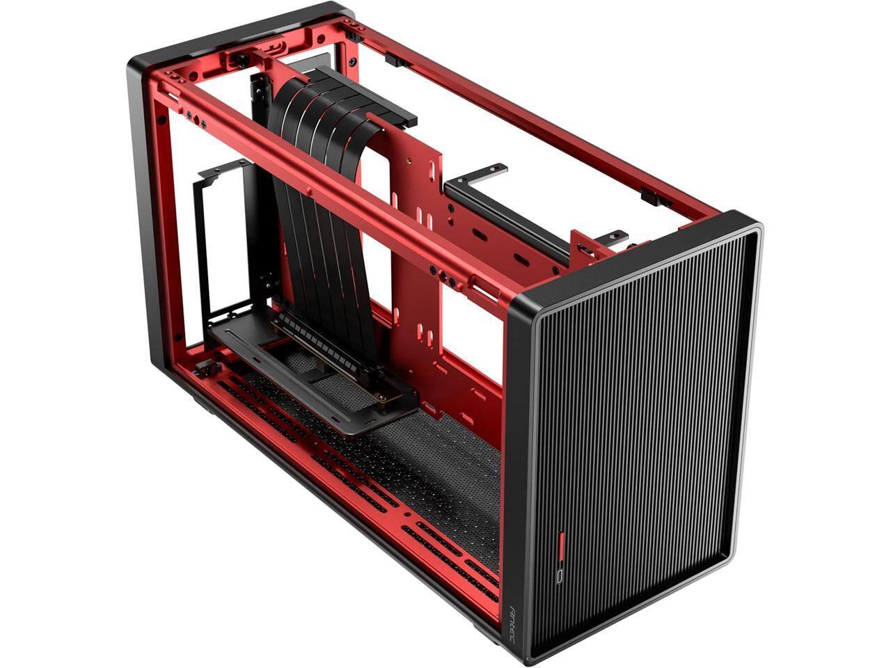 Alt View 8. Antec - Antec Performance 1 M Black Aluminum / Steel / Plastic Small Form Factor Computer Case - Black.