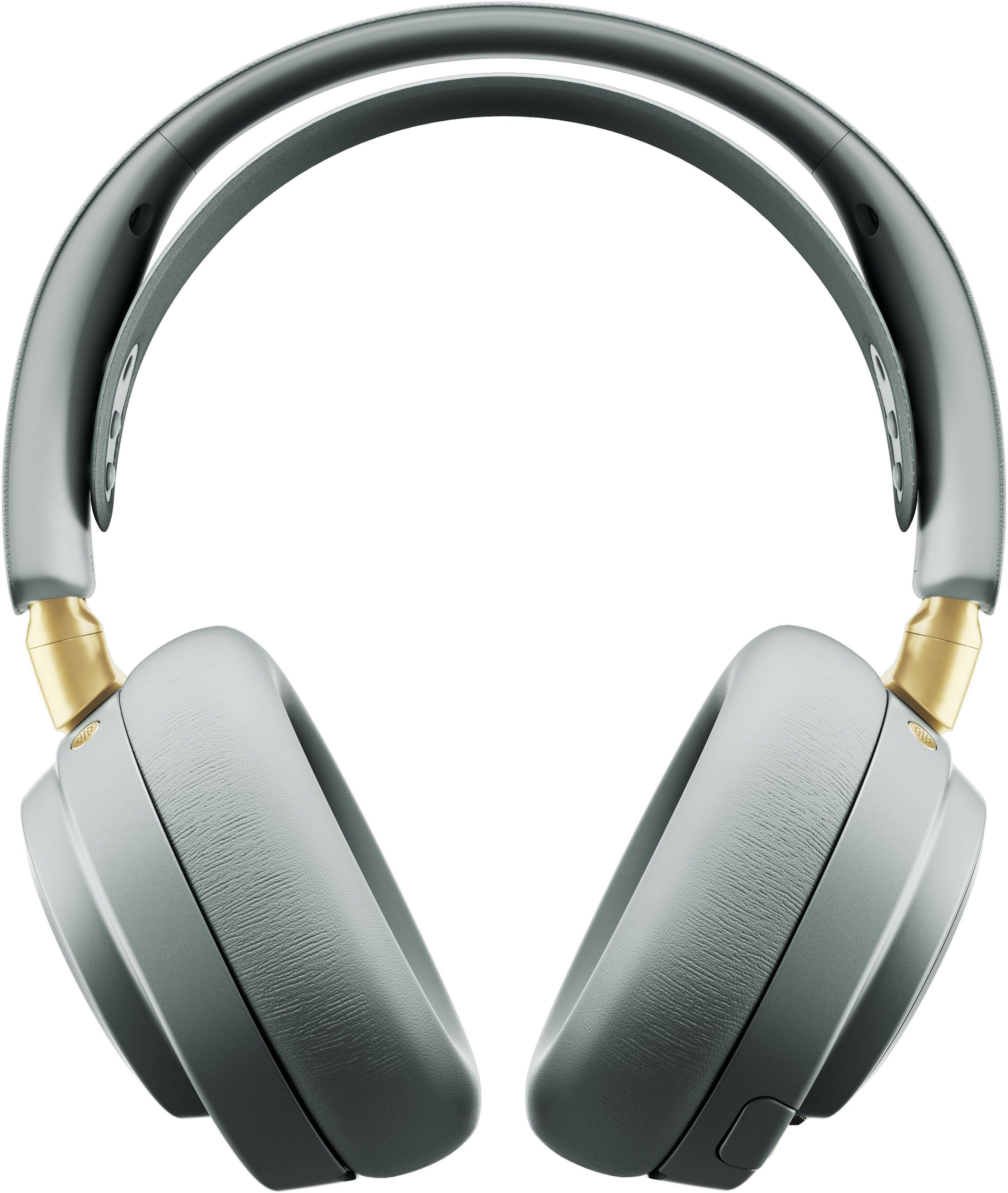 Alt View 8. SteelSeries - Arctis Nova Elite Wireless Multi Gaming Headset for PC,PS5, Xbox one and Series S/X, Switch, Switch 2 - Sage Gold.