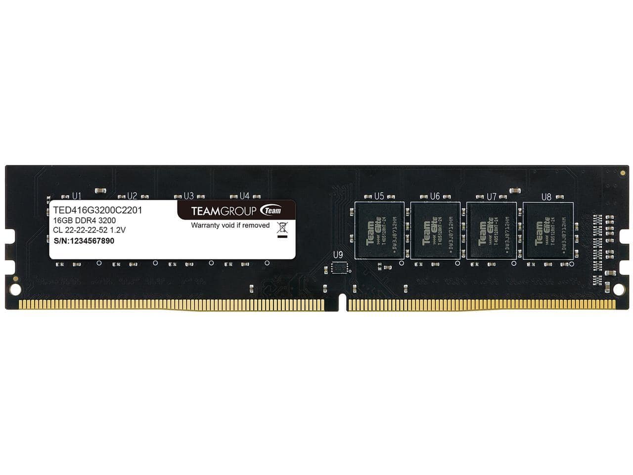 Team Group - Team Elite 16GB DDR4 3200 (PC4 25600) Desktop Memory Model TED416G3200C2201