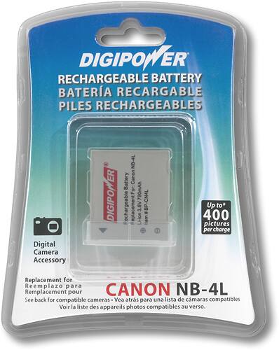 Best Buy: Digipower CN4L Rechargeable Lithium-Ion BP-CN4L