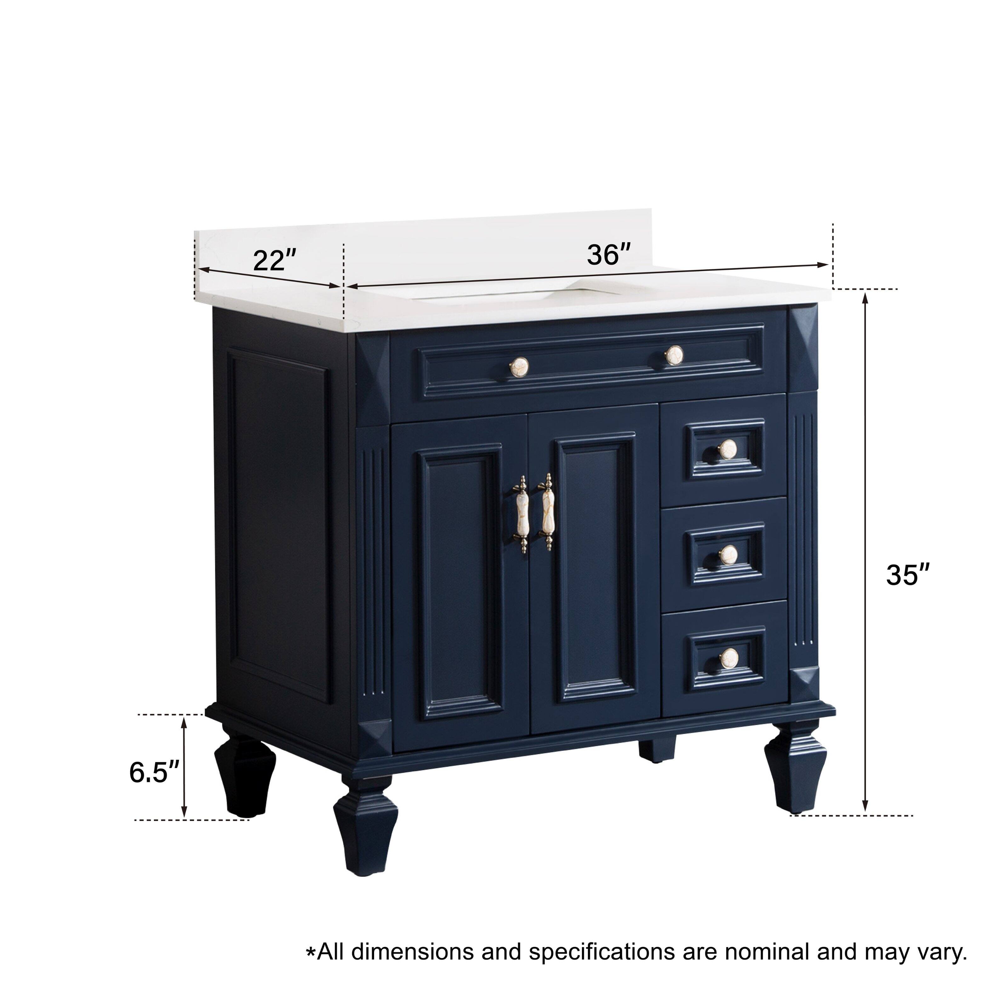 22" 36" 35" 6.5" *All dimensions and specifications are nominal and may vary.