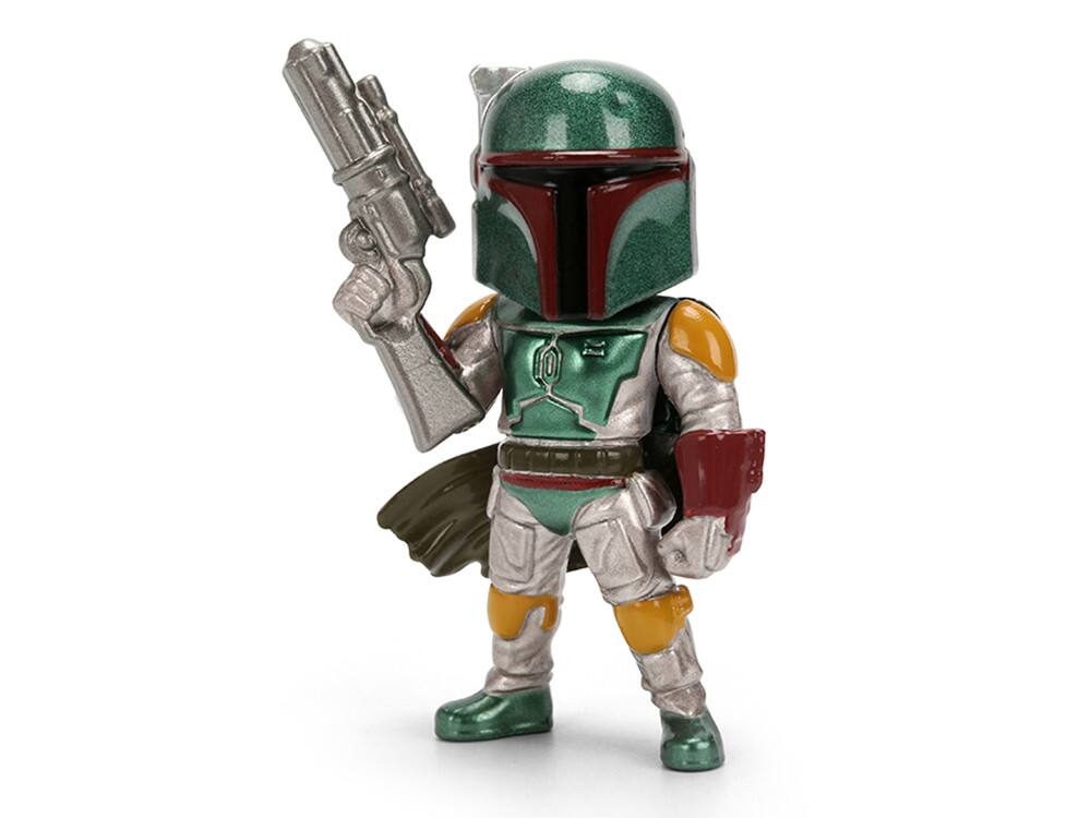 Left. Jada - Set of 4 Diecast Figures "Star Wars" Movie Franchise "Metalfigs" Series Diecast Models by Jada - Multi.