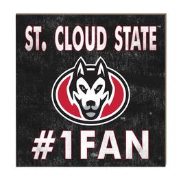 Jardine - St. Cloud State Huskies 10" x 10" #1 Fan Plaque - Red