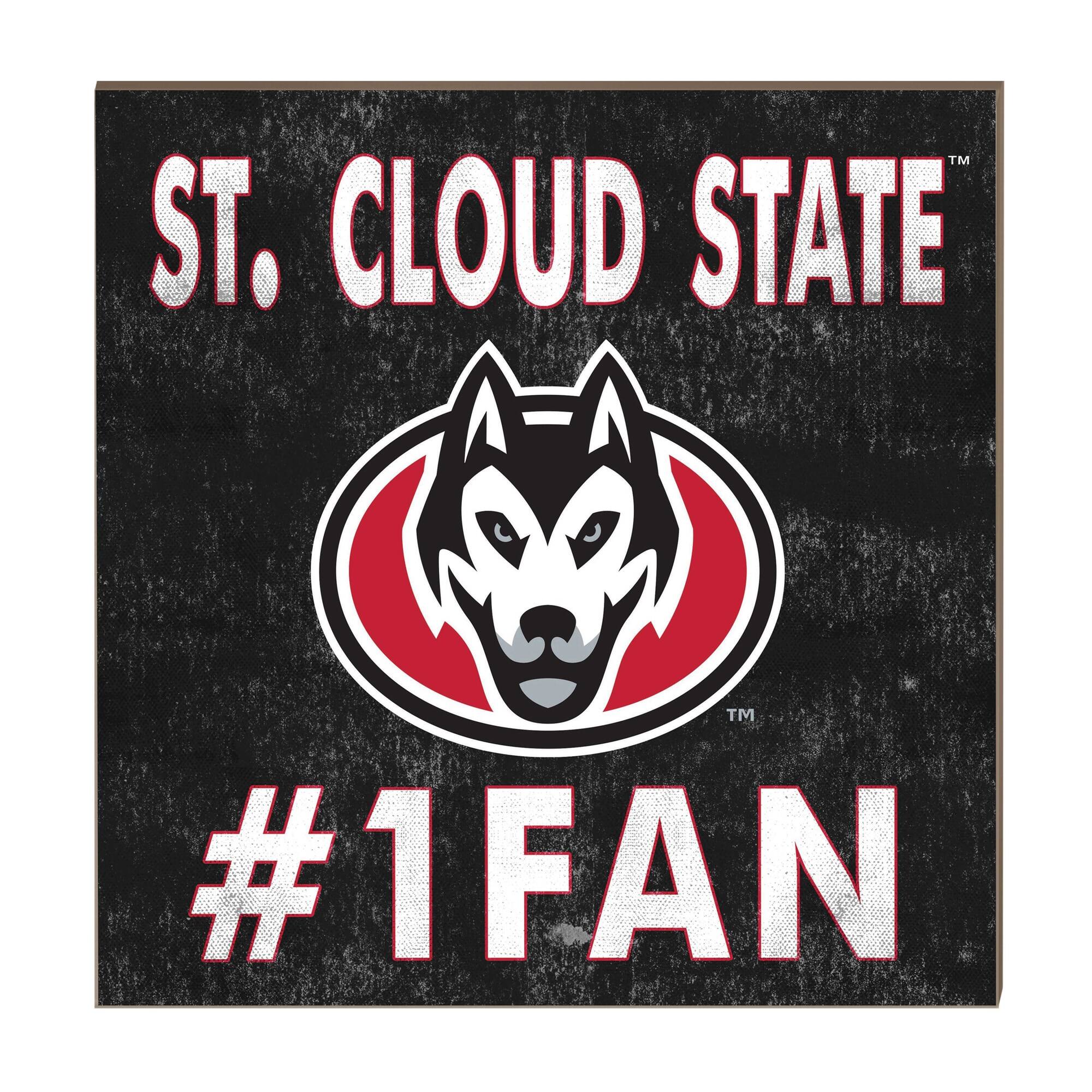 St. Cloud State Huskies 10" x 10" #1 Fan Plaque
