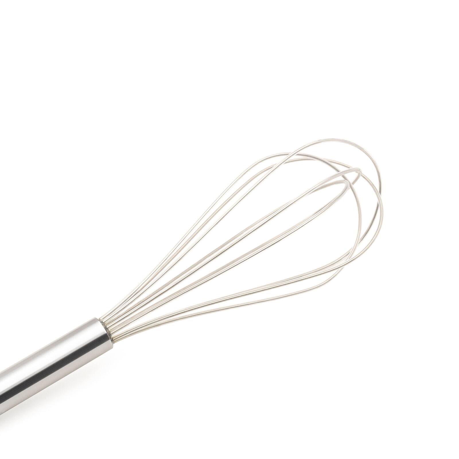 Alt View 2. Cuisipro - 10-Inch Silicone Egg Whisk, Frosted - Silver.
