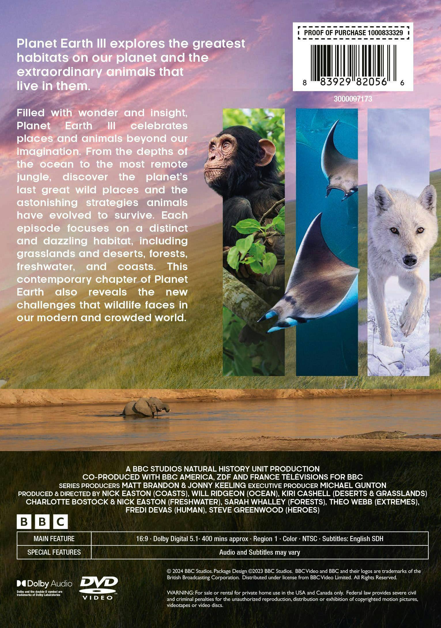 Back. Planet Earth III [DVD].