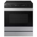 Samsung - 30 in. Wide 5 Elements Bespoke Smart Slide-In Electric Range 6.3 cu. ft. with Air Sous Vide & Air Fry - Stainless Steel