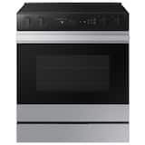 Samsung - 30 in. Wide 5 Elements Bespoke Smart Slide-In Electric Range 6.3 cu. ft. with Air Sous Vide & Air Fry - Stainless Steel