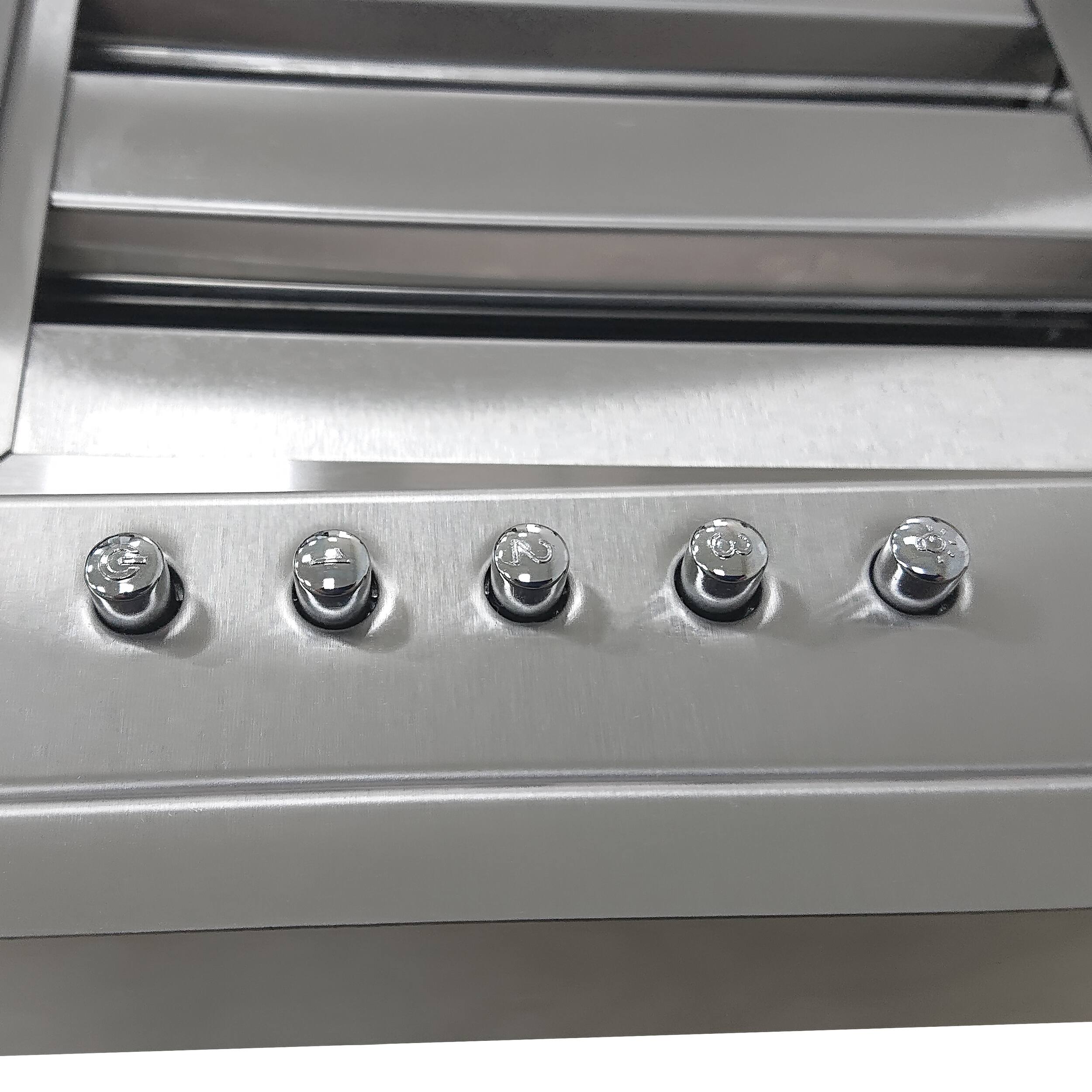 Alt View 5. Forno Appliances - Frassanito 36" Recessed Range Hood - Stainless steel.