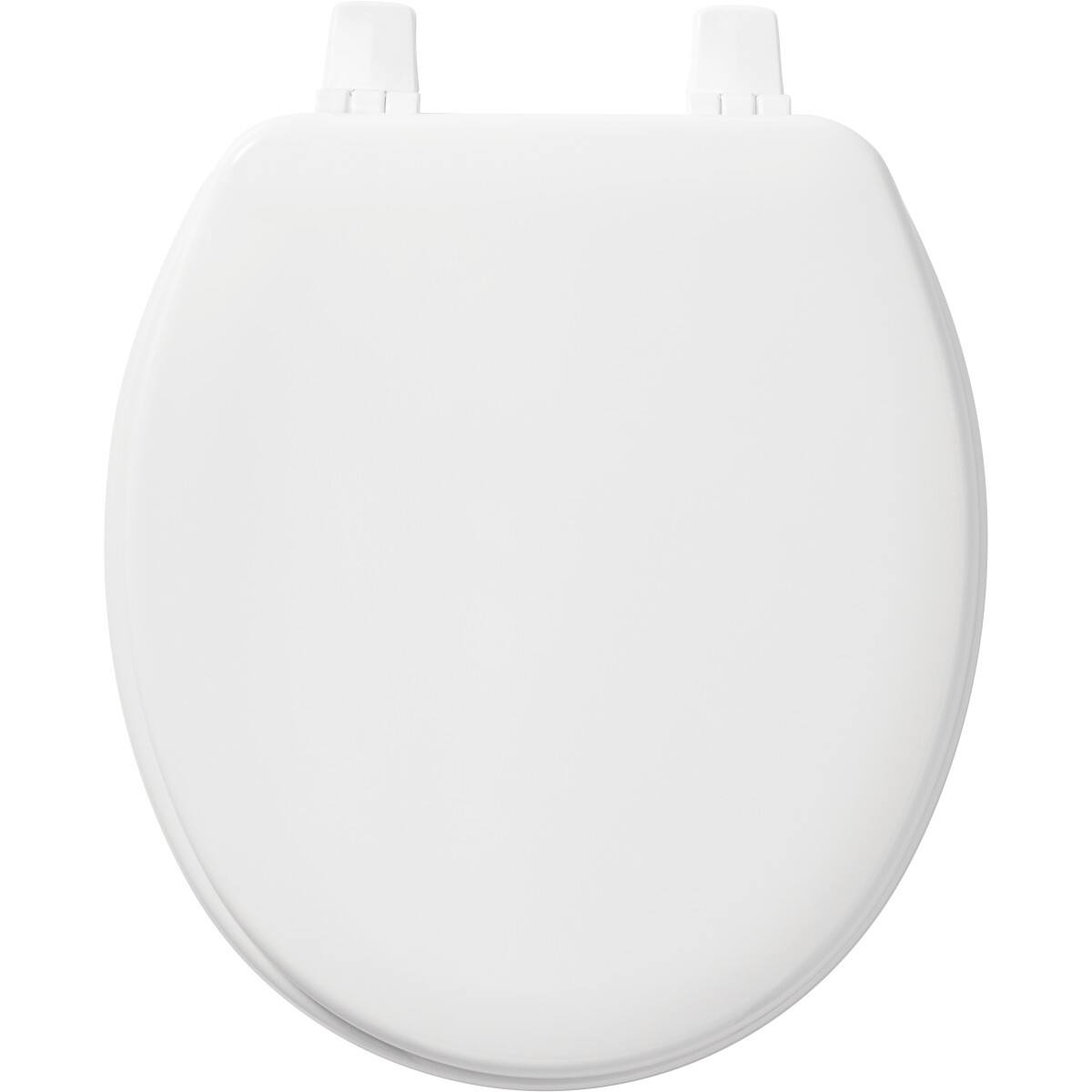 Angle. BEMIS - Church Baby Bowl Enameled Wood Toilet Seat in White - White.