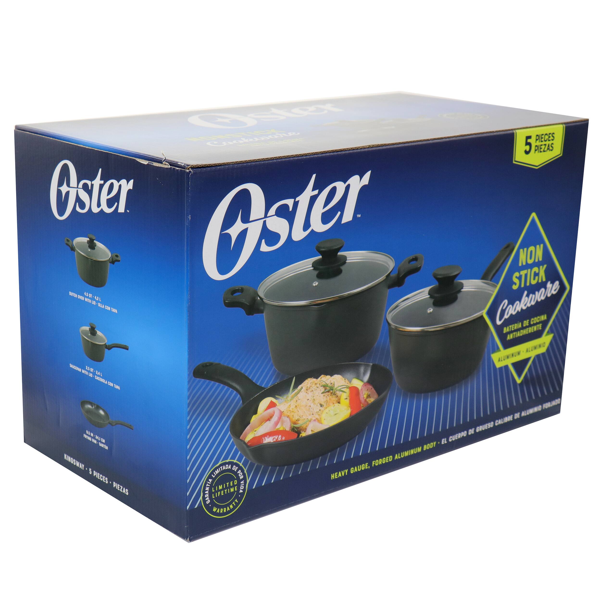 Oster Non-Stick Cookware Set - 5 Pieces (Oster Non-Stick Cookware Set - 5 Pieces)