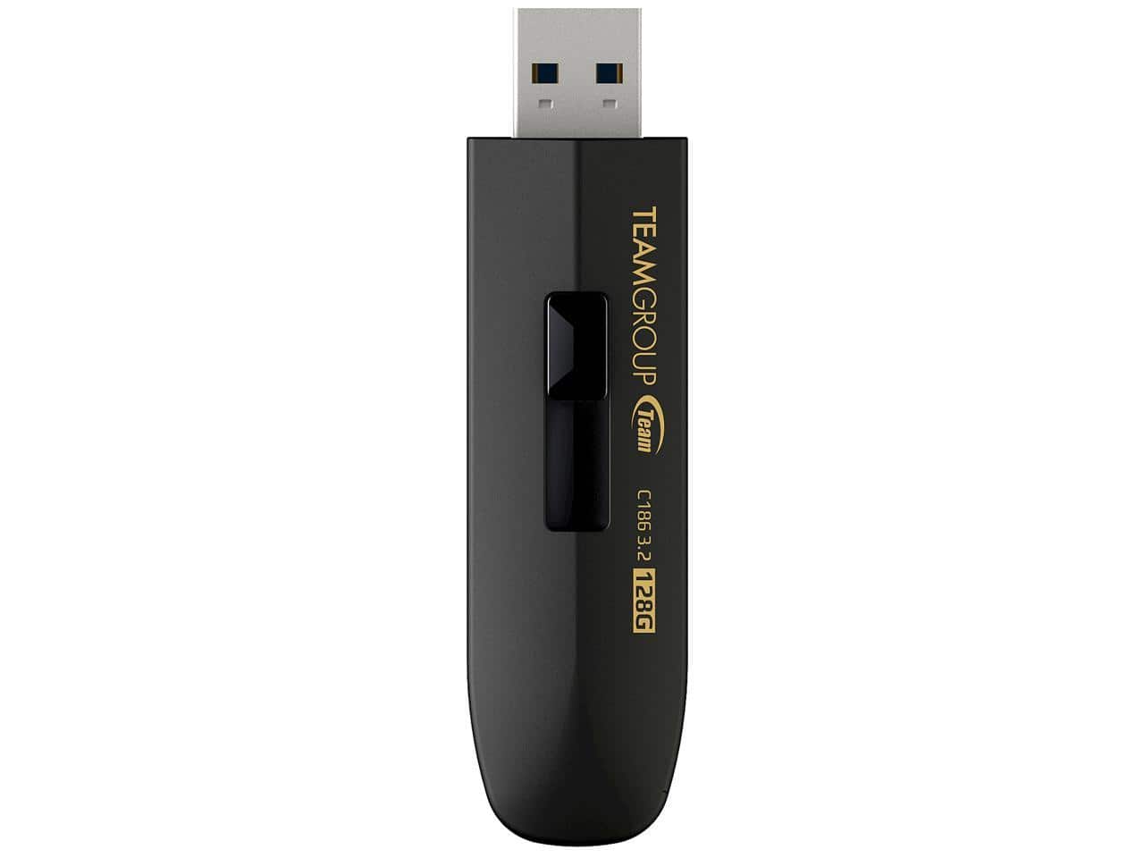 Team Group - 128GB C186 USB 3.2 Gen 1 Flash Drive (TC1863128GB01) - Black